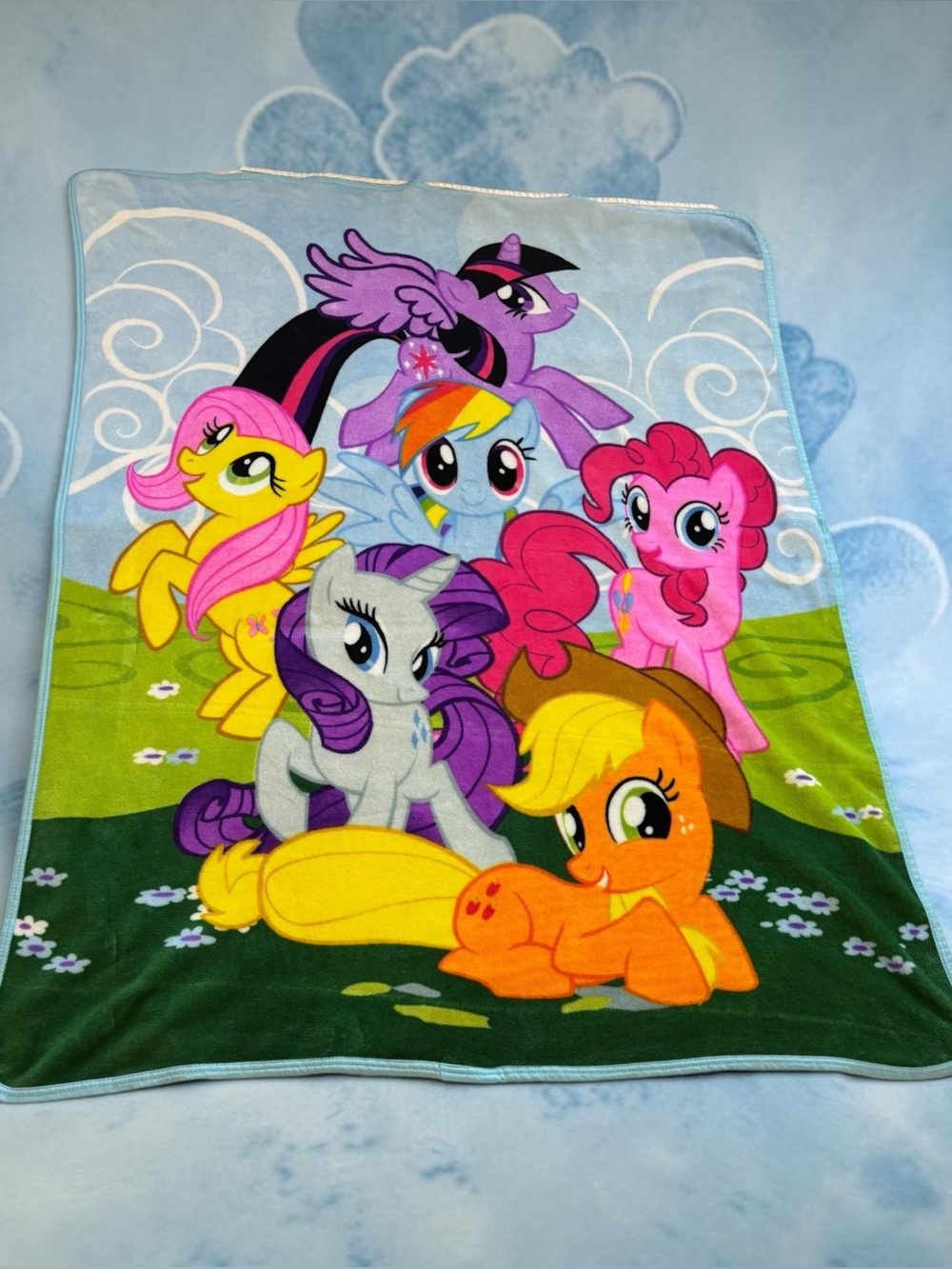 2015 Hasbro My Little Pony Join The Herd Micro Raschel Fleece Throw Blanket
